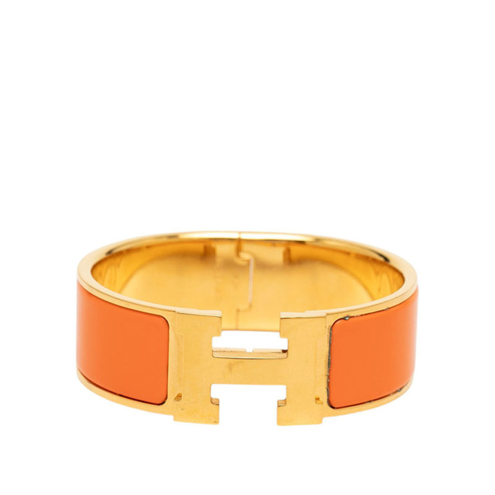 HERMES Orange Charm Bracelet